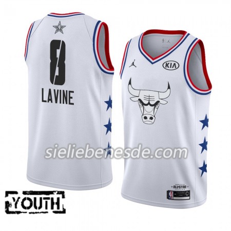 Kinder NBA Chicago Bulls Trikot Zach LaVine 8 2019 All-Star Jordan Brand Weiß Swingman